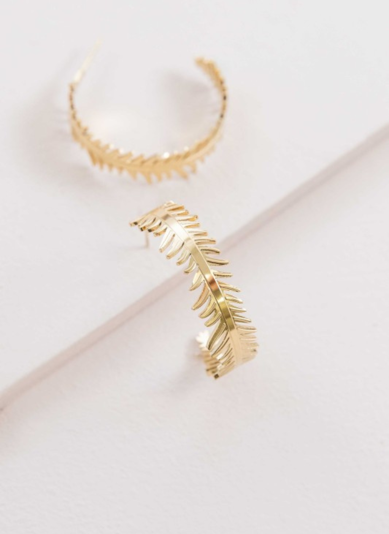 Leaf Wreath Hoop Earrings