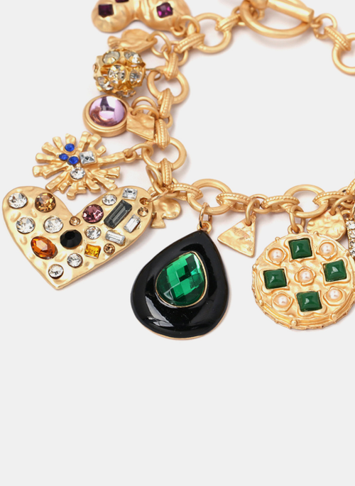 Multi Charm Resin Bracelet