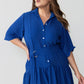 June Flutter Hem A-Line Mini Dress