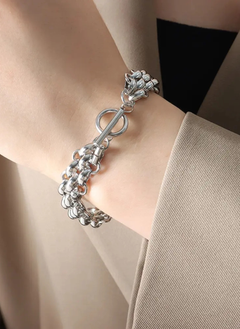 Gold-Plated Toggle Clasp Bracelet