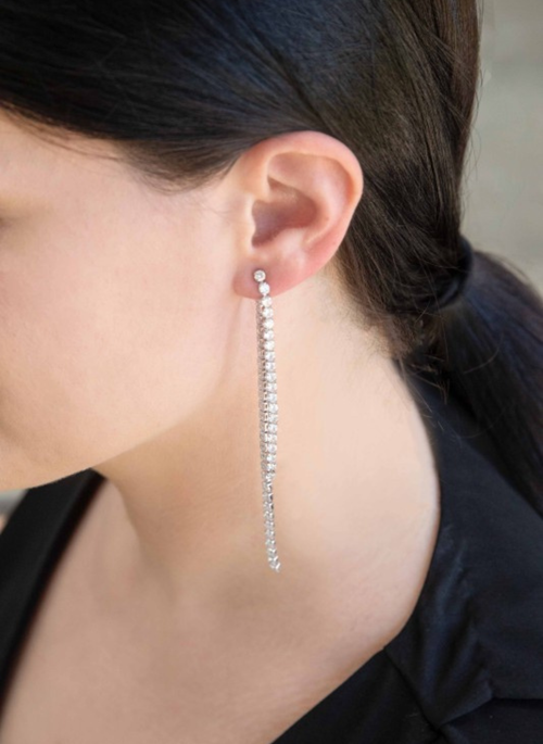 Diamond Ear Jacket Earrings