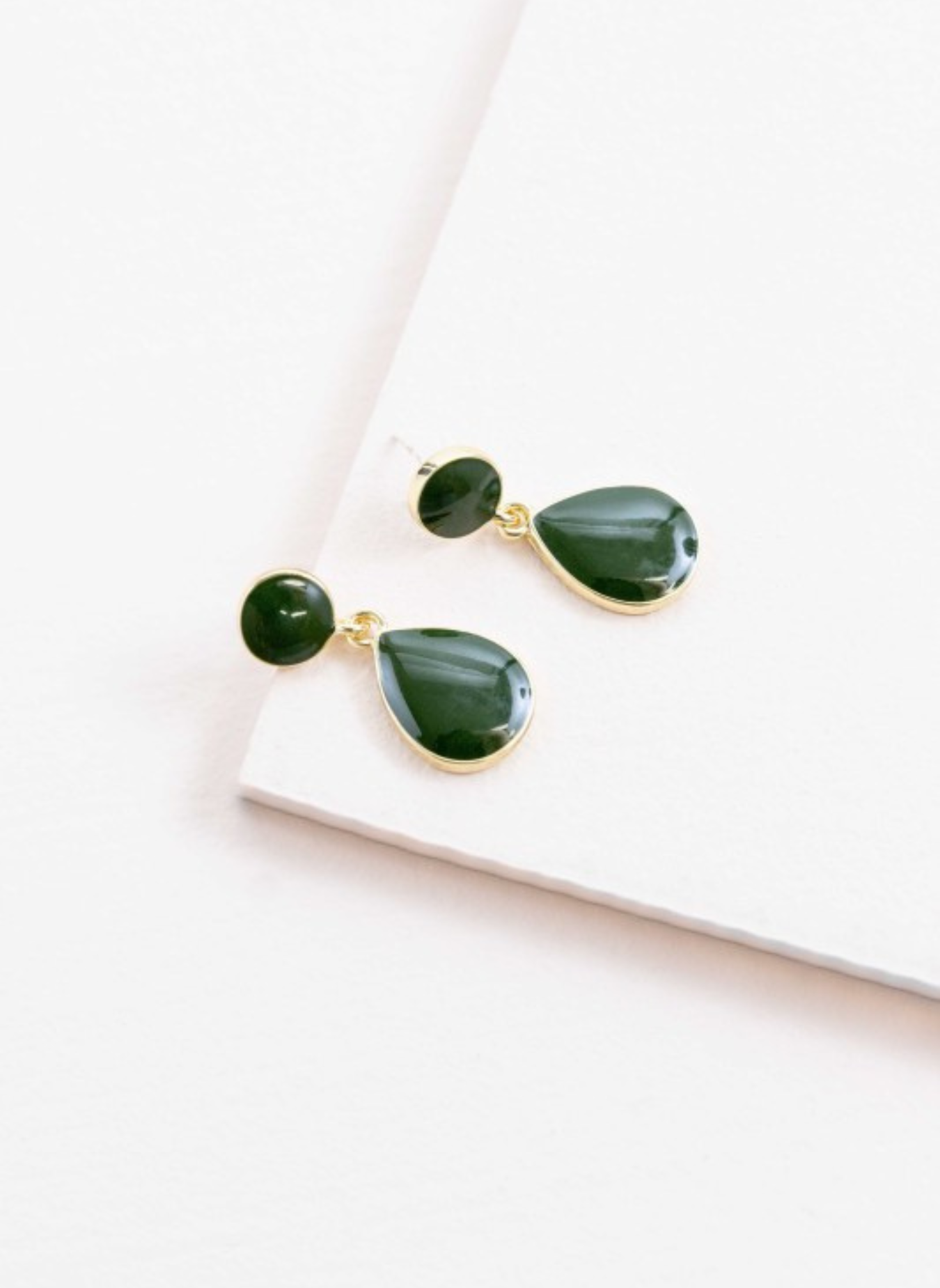 Tear Drop Stone Earrings