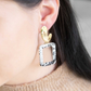 Night Out Dangle Earrings (14K) | White