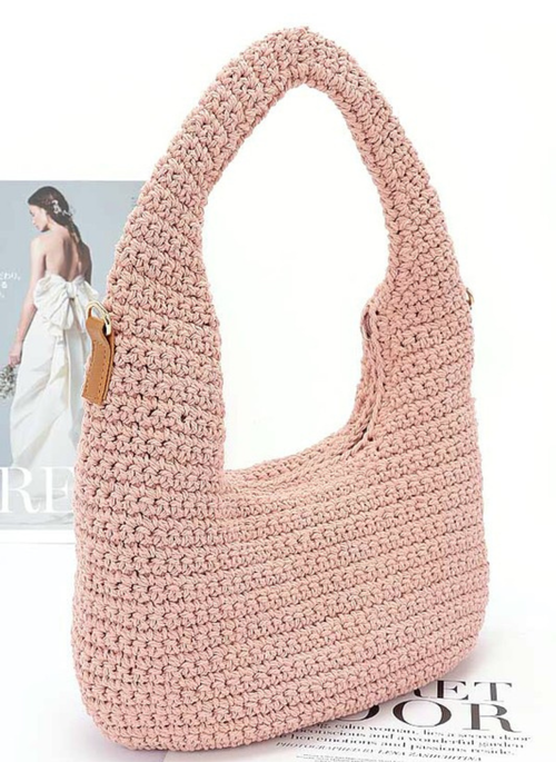 Cotton Woven Shoulder Bag