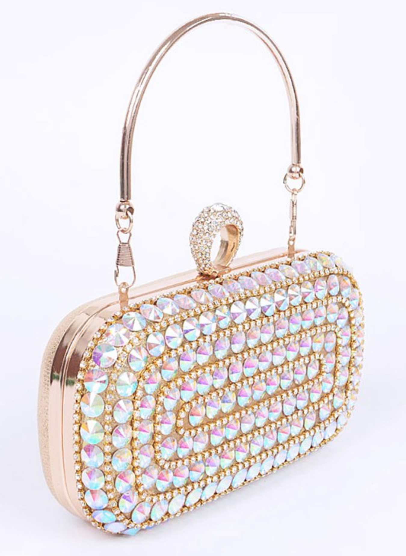 Crystal Iconic Convertible Box Clutch