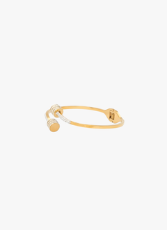 Rhinestone & Steel Bangle