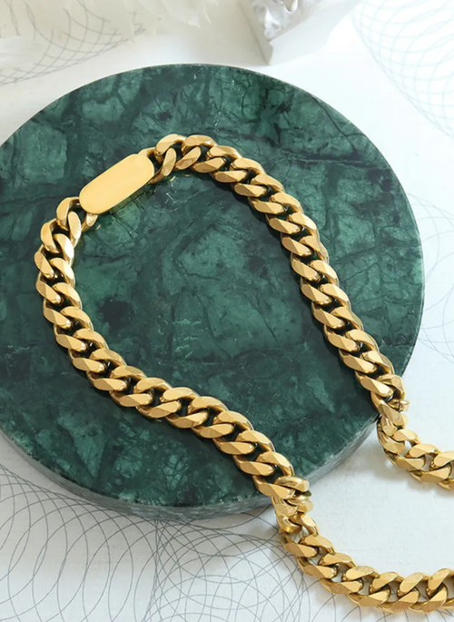 18K Gold-Plated Chain Necklace