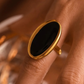 Drip Elliptical Open Ring