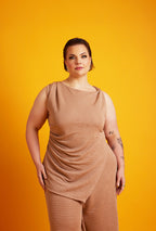 Leslie Longline Textured Cinched Top