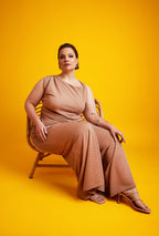 Leslie Wide Leg Textured Pants