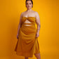 Denise Cut-Out A-Line Midi Dress