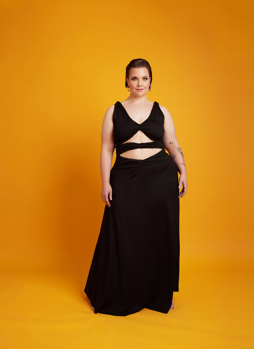 Anita Cut-Out A-Line Maxi Dress