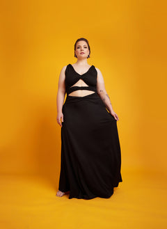 Anita Cut-Out A-Line Maxi Dress