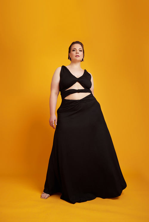 Anita Cut-Out A-Line Maxi Dress