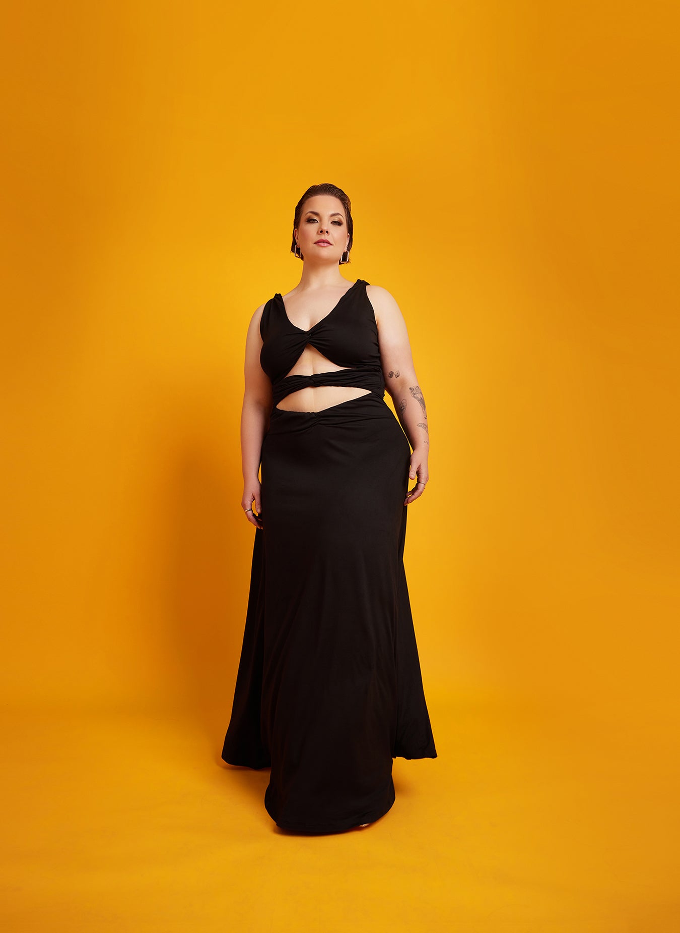 Anita Cut-Out A-Line Maxi Dress