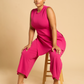 Azora Longline Top - Magenta