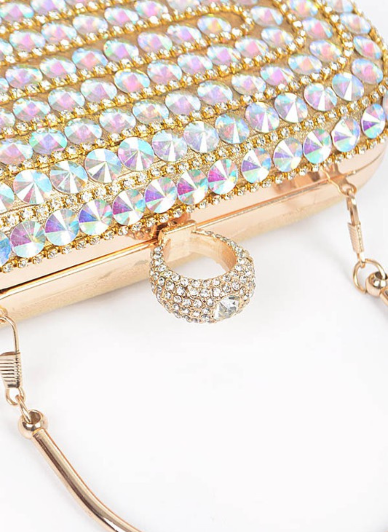 Crystal Iconic Convertible Box Clutch