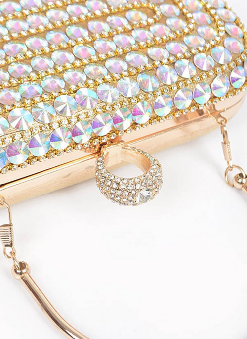 Crystal Iconic Box Clutch