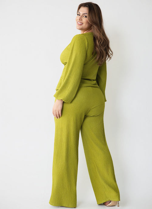 Zayne Puff Sleeve Wrap Top