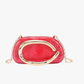 Gold Iconic Handle Marble Resin Box Clutch