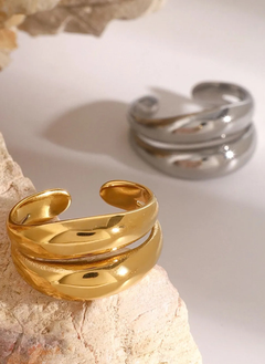 Stainless Steel Double-Layered Ring
