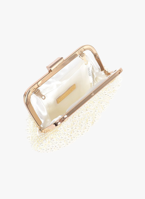 Faux Pearl Iconic Clutch Bag