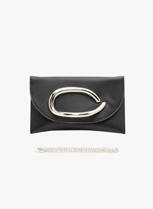Metal Handle Iconic Envelope Clutch Bag