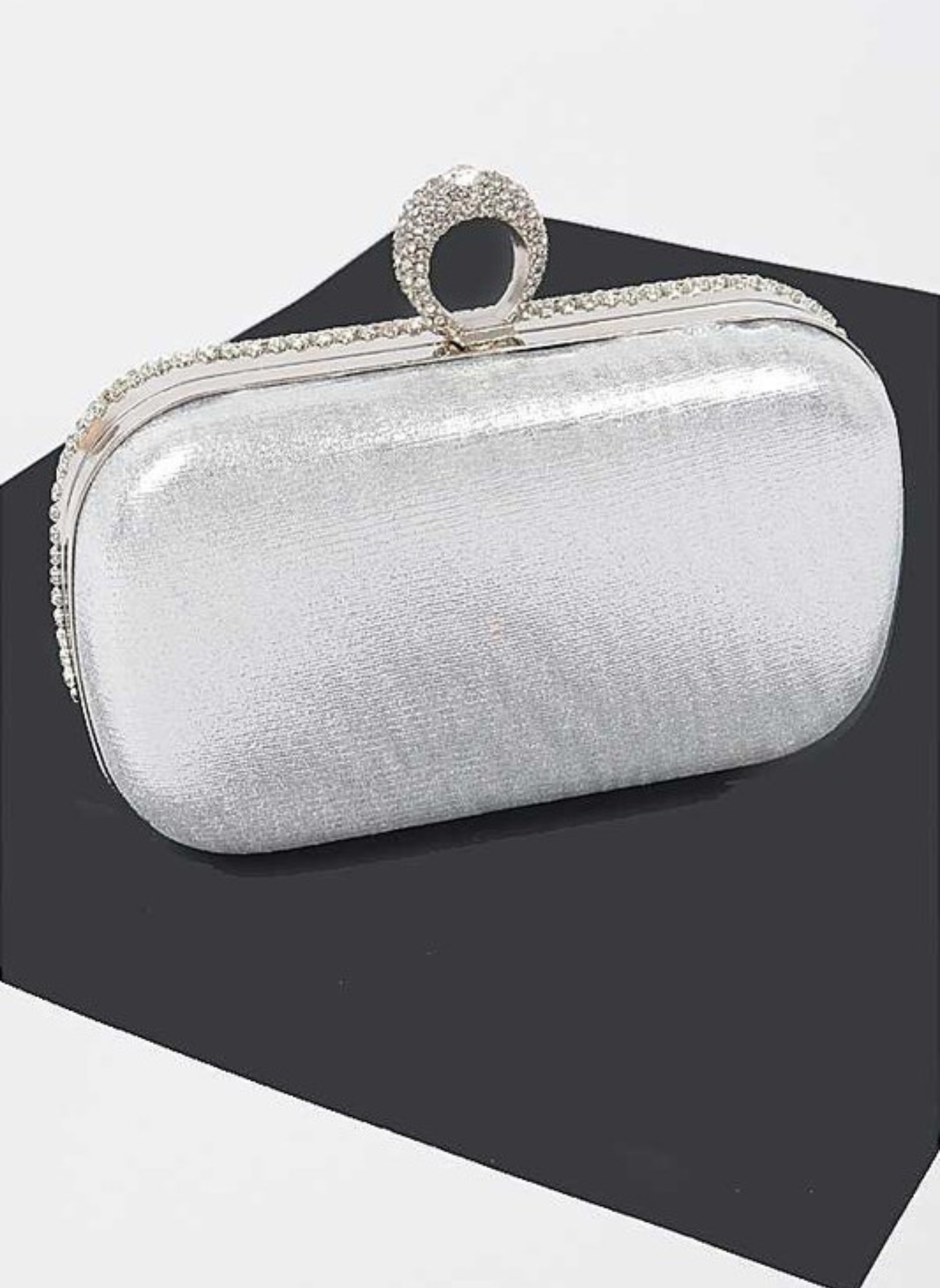 Crystal Iconic Convertible Box Clutch