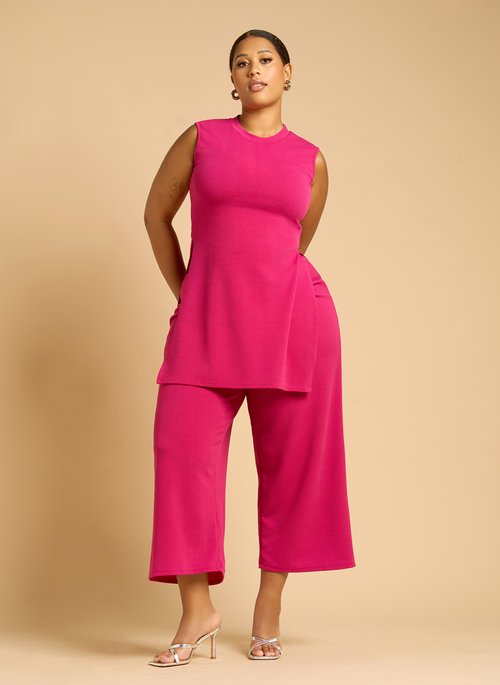 Azora Longline Top - Magenta