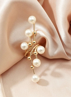 Alloy Pearl Bypass Ring