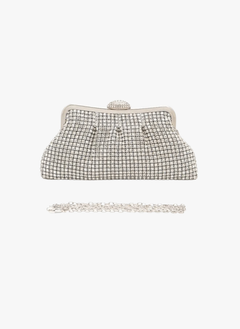 Full Stone Statement Soft Clutch Bag