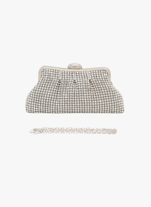 Full Stone Statement Soft Clutch Bag