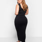 Essential Tank Maxi Bodycon Dress - Black