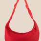 Fame Textured Mesh Knot Shoulder Bag