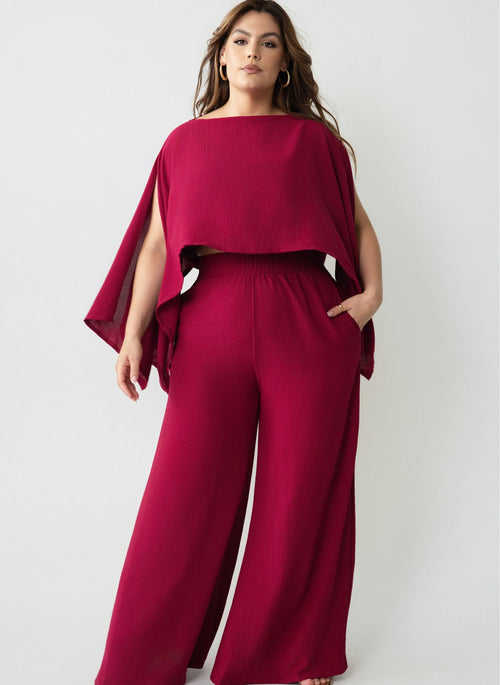 Helly Ultra Wide Leg Pants w. Elastic Waistline