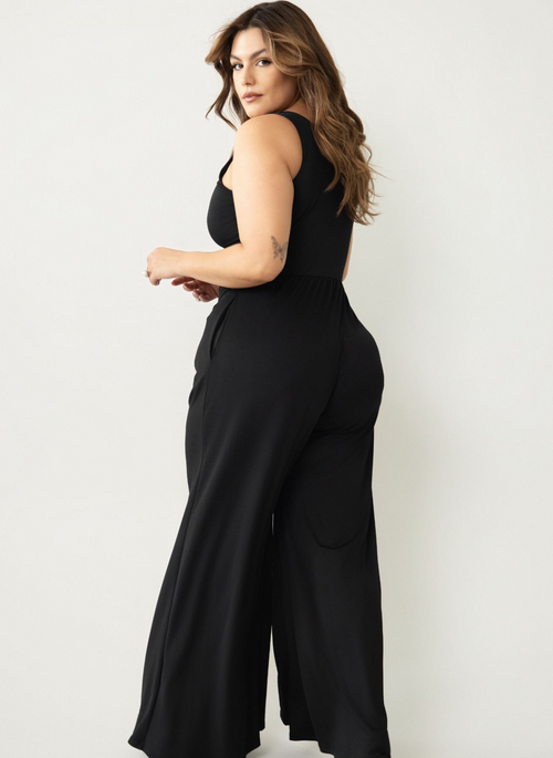 Monique Drop Waist Wide Leg Jumpsuit