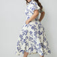 Dinah Button Down A-Line Midi Dress