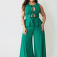 Carina Front Tie Peplum Top