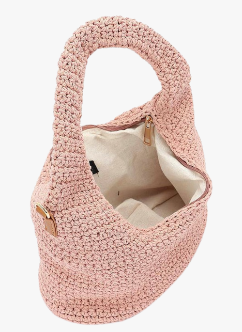 Cotton Woven Shoulder Bag
