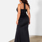 Angel Velvet Mermaid Maxi Gown w. Front Train