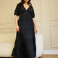 Dream Of Me Tiered Maxi A Line Dress - Black