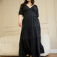 Dream Of Me Tiered Maxi A Line Dress - Black