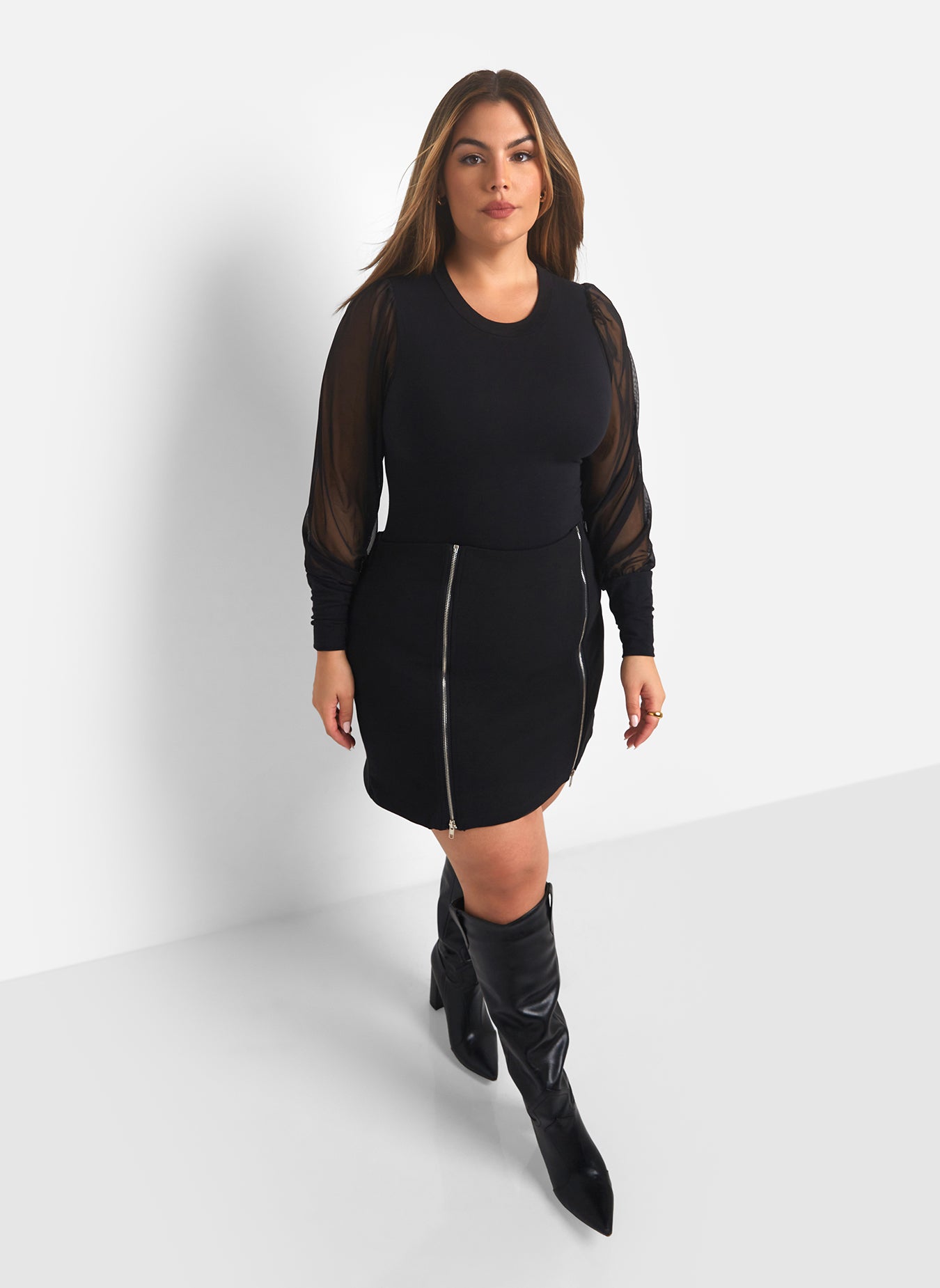 As I Am Mesh Sleeve Bodysuit