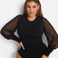 As I Am Mesh Sleeve Bodysuit