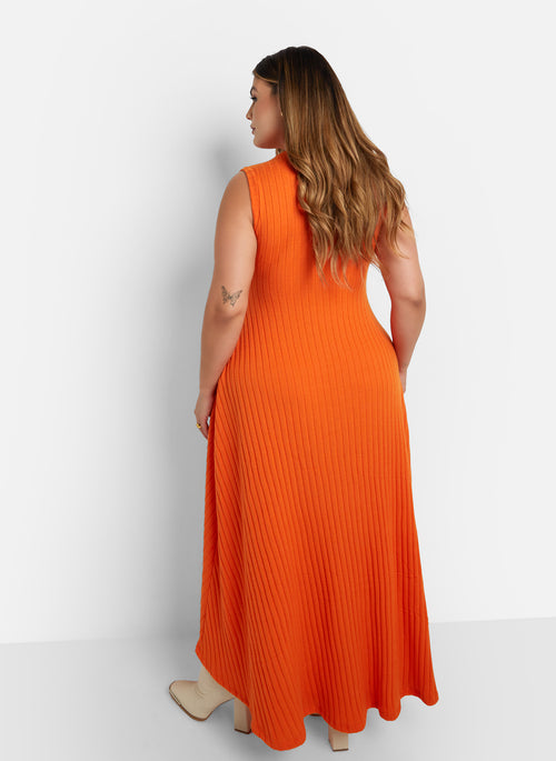 Astrid Ribbed Maxi A Line Dress