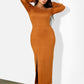 Bonnie Asymmetrical Neckline Maxi Dress