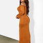 Bonnie Asymmetrical Neckline Maxi Dress