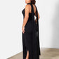 Brooklyn Sparkling Halter Maxi Gown W. Scarf
