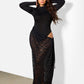 Catherina Dropped Lace Skirt Maxi Dress