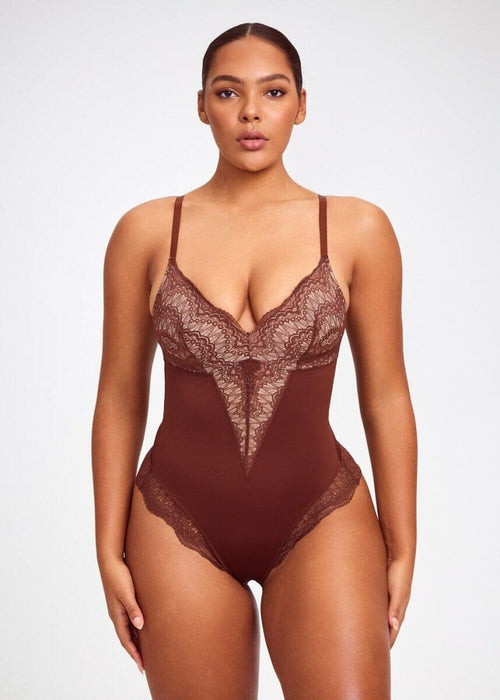 She Waisted Sculpting Lace Bodysuit